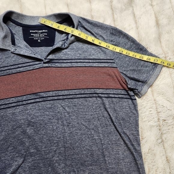 Polo shirt Collared Cotton Navy color Size XL BANANA REPUBLIC - Picture 6 of 9